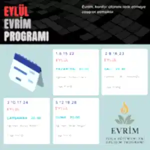 Evrim Eylül Ayı Programı